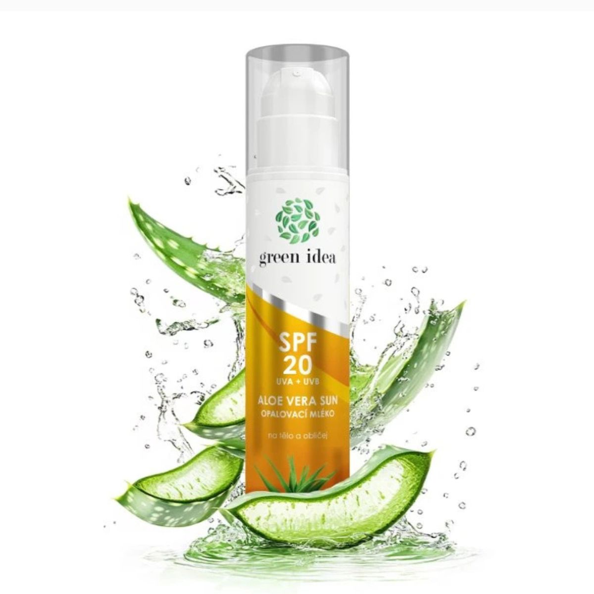Aloe vera opaľovacie mlieko SPF 20 200 ml - Green idea