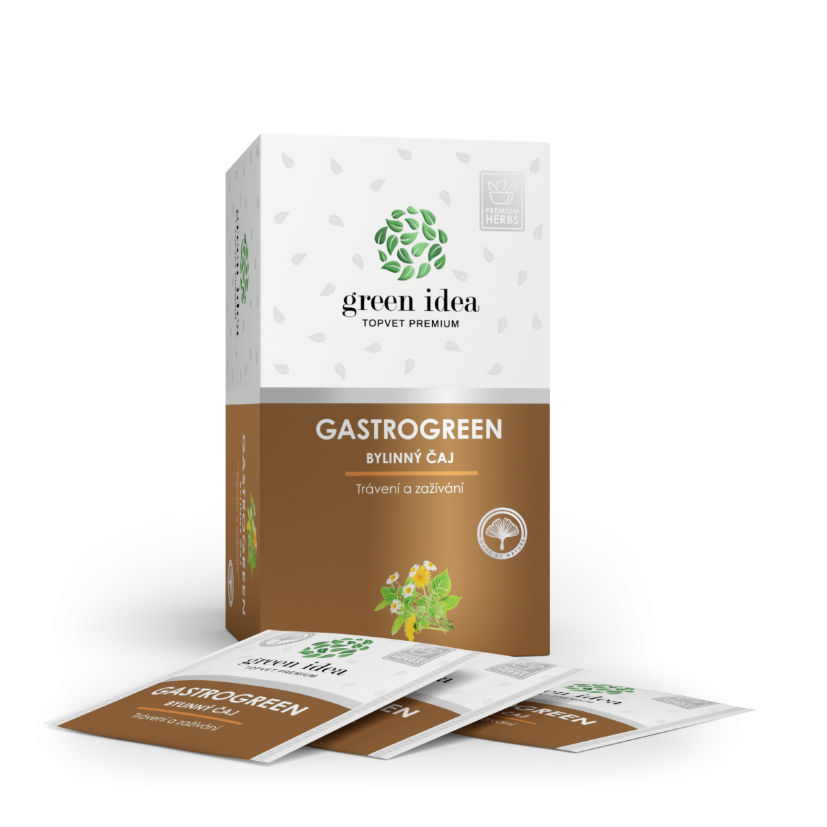 Herbex Gastrogreen – bylinný čaj – 20 vrecúšok – Green idea