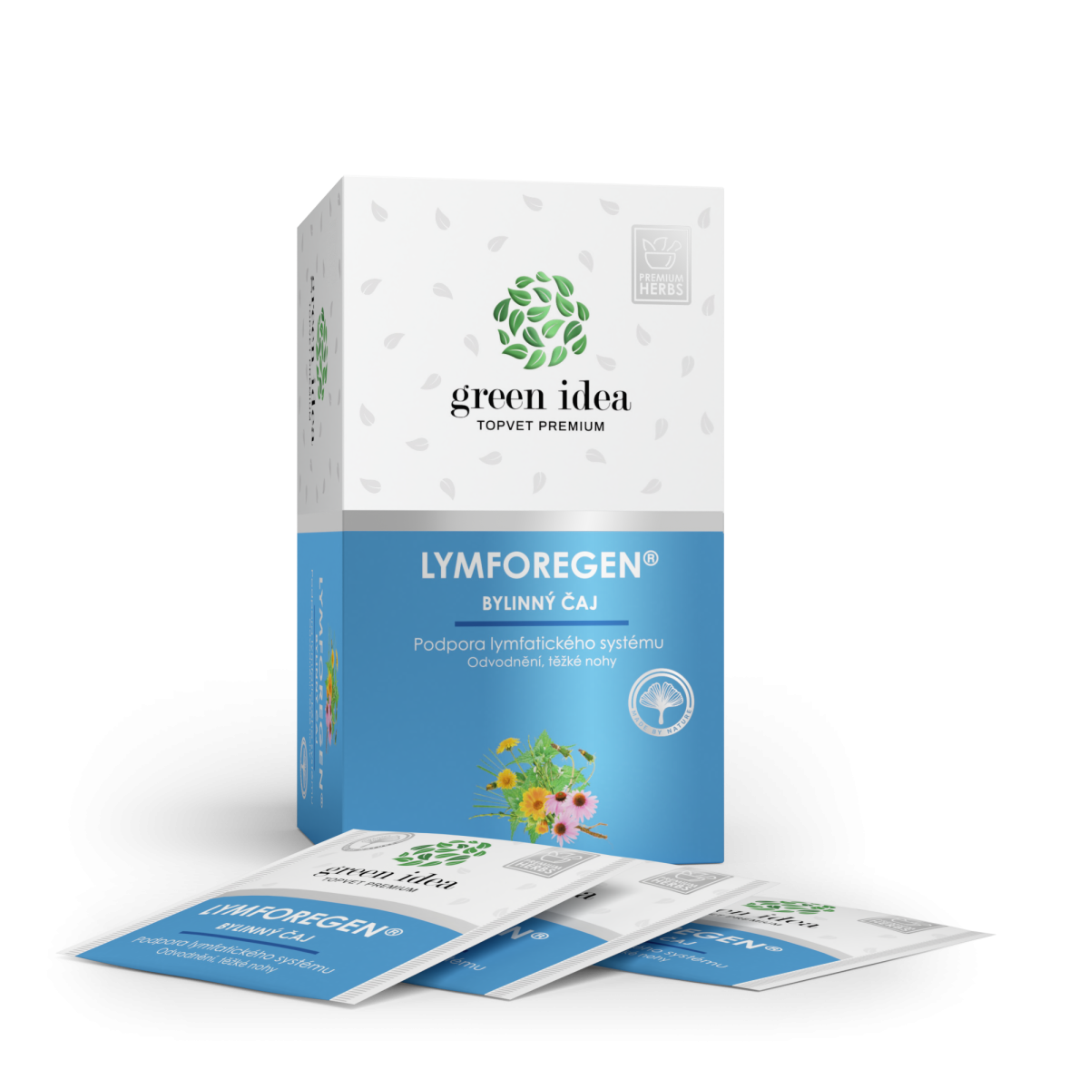 Herbex Lymforegen® – bylinný čaj – 20 vrecúšok – Green idea