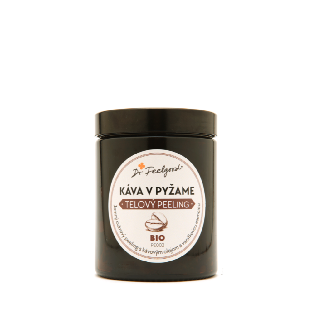 BIO telový peeling KÁVA v PYŽAME - 180 ml - Dr. Feelgood