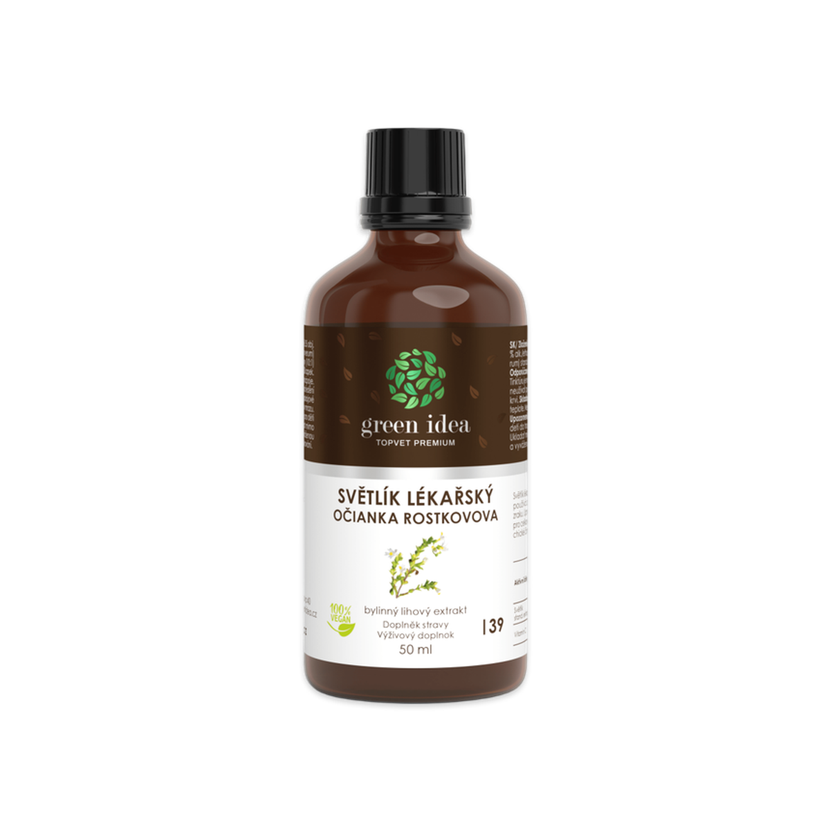 Tinktúra z očianky – kvapky 50 ml – Green idea