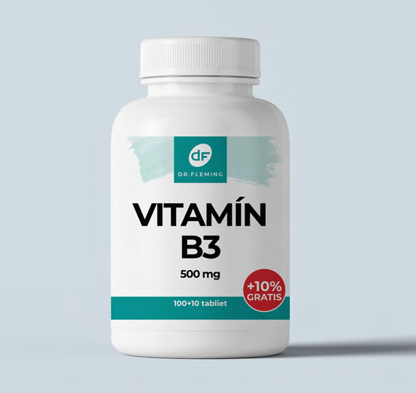 Vitamín B3 500 mg - 110 tabliet - Dr. Fleming