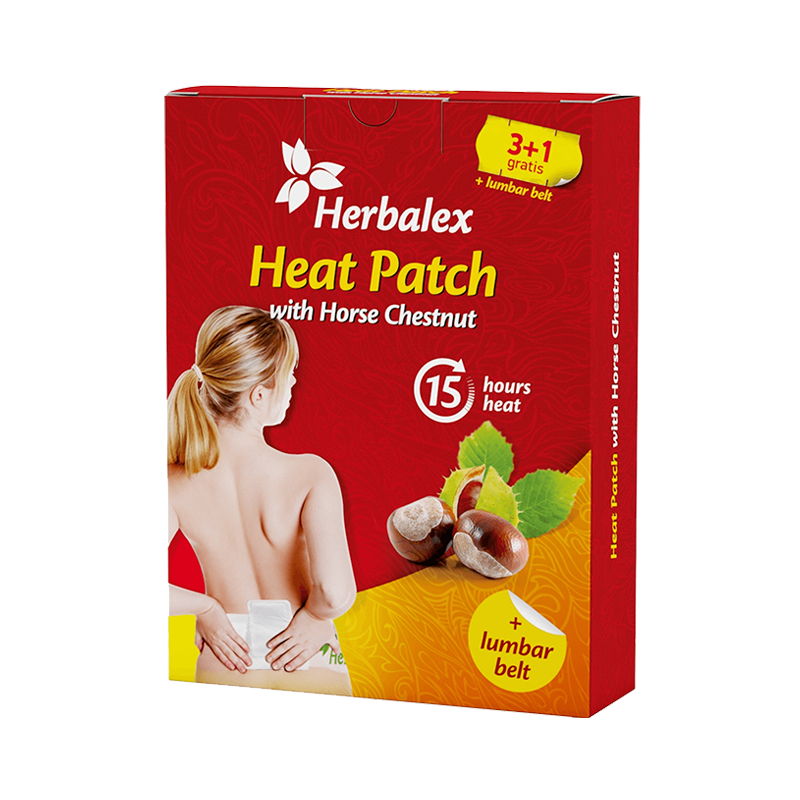 Hrejivé náplasti s gaštanom - 11 ks + bedrový pás - Herbalex
