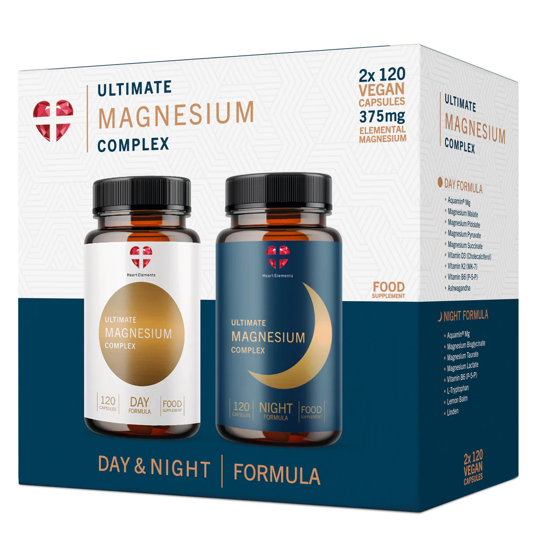 Ultimate Magnesium Complex - 2x 120 kapsúl - Heart Elements