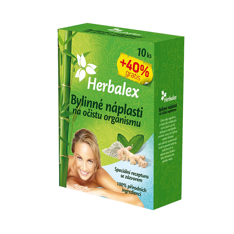 Bylinné náplasti na očistu organizmu - 14 ks - Herbalex