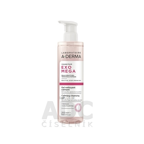 A-DERMA EXOMEGA Upokojujúci čistiaci gél