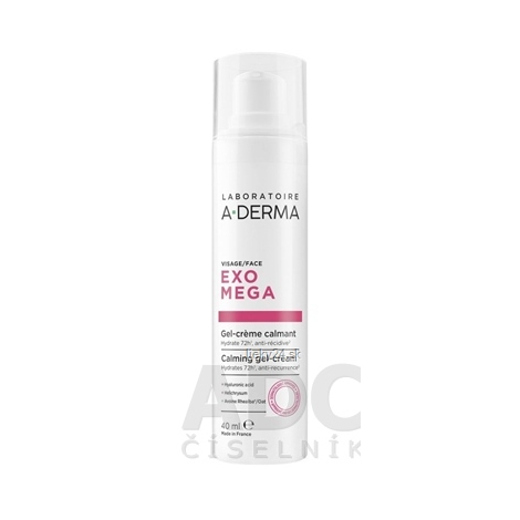 A-DERMA EXOMEGA Upokojujúci gel-krém na tvár