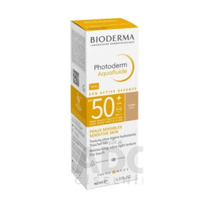 BIODERMA Photoderm Aquafluide SPF 50+ Svetlo tónovaný opaľovací krém na citlivú pleť 40ml
