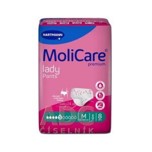 MoliCare Premium lady pants 5 kvapiek M inkontinenčné naťahovacie nohavičky 8 ks