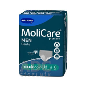 MoliCare Premium men pants 5 kvapiek M inkontinenčné naťahovacie nohavičky 8 ks