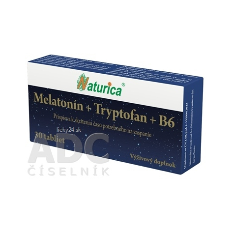 Naturica Melatonín + Tryptofan + Vitamín B6 30tbl