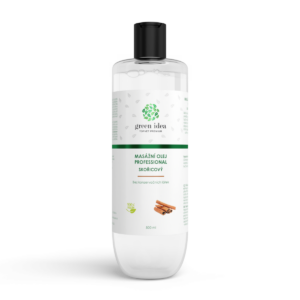 Škoricový masážny olej 500 ml – Green idea