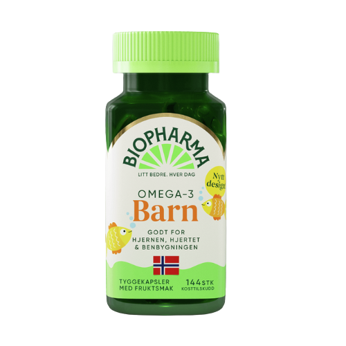 HLH BioPharma Omega 3 detské žuvacie kapsule 144 kapsúl