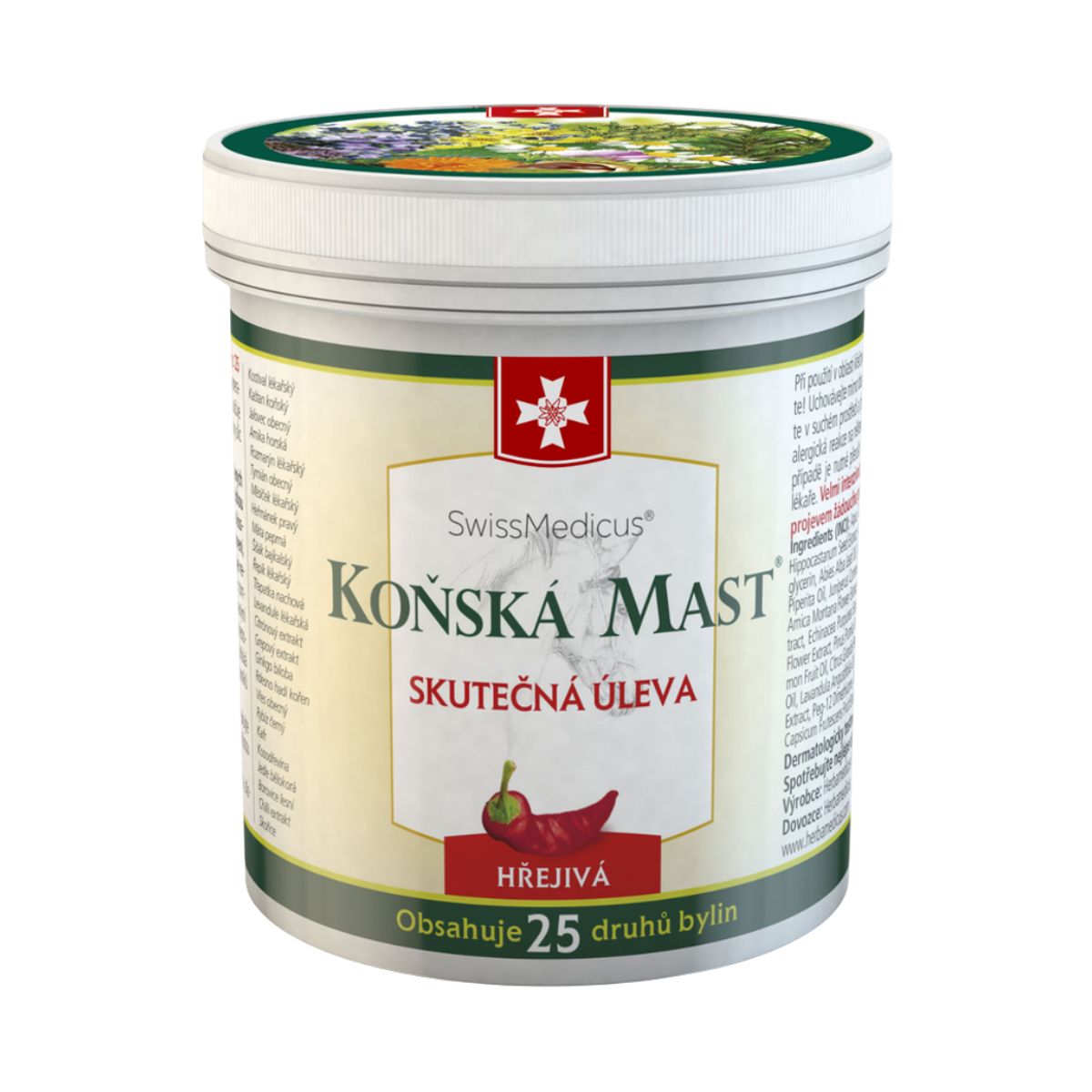 Konská masť hrejivá 250 ml – SwissMedicus