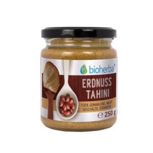 100 % arašidové tahini z mletých nelúpaných jadier – 250 g – Bioherba