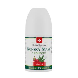 Konská masť s konope hrejivá ROLL-ON - 90 ml - SwissMedicus