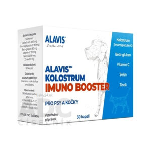 ALAVIS KOLOSTRUM IMUNO BOOSTER pre psy a mačky 30cps