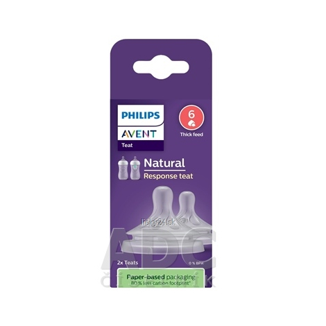 AVENT CUMLÍK na fľašu Natural Response 6 2ks
