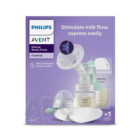AVENT ODSÁVAČKA MLIEKA manuálna Essential 1set