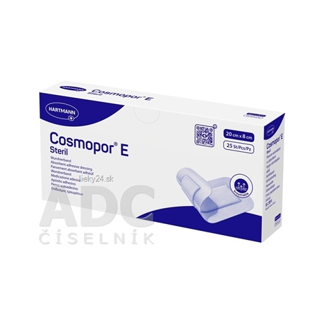 COSMOPOR E STERIL s mikrosieťkou 20x8cm 25ks
