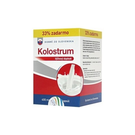 Dobré zo Slovenska kolostrum 400 mg 40 kapsúl 100 % 2 recenzií