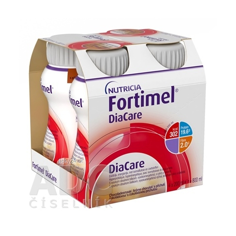 Fortimel DiaCare s čokoládovou príchuťou 4x200ml
