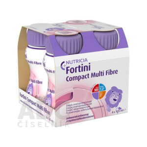 Fortini Compact Multi Fibre s jahodovou príchuťou 4x125ml