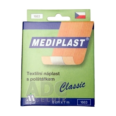 MEDIPLAST Textilná náplasť 1663 Classic 8cm x 1m 1ks