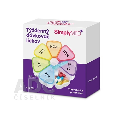 SimplyMED Pill Flower Týždenný dávkovač liekov 1ks