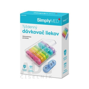 SimplyMED Týždenný dávkovač liekov otvárací 1ks