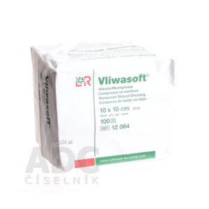 Vliwasoft kompresy nesterilné 10x10 cm 100 ks