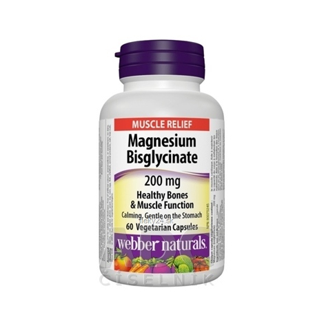 Webber Naturals Magnézium bisglycinát 200 mg