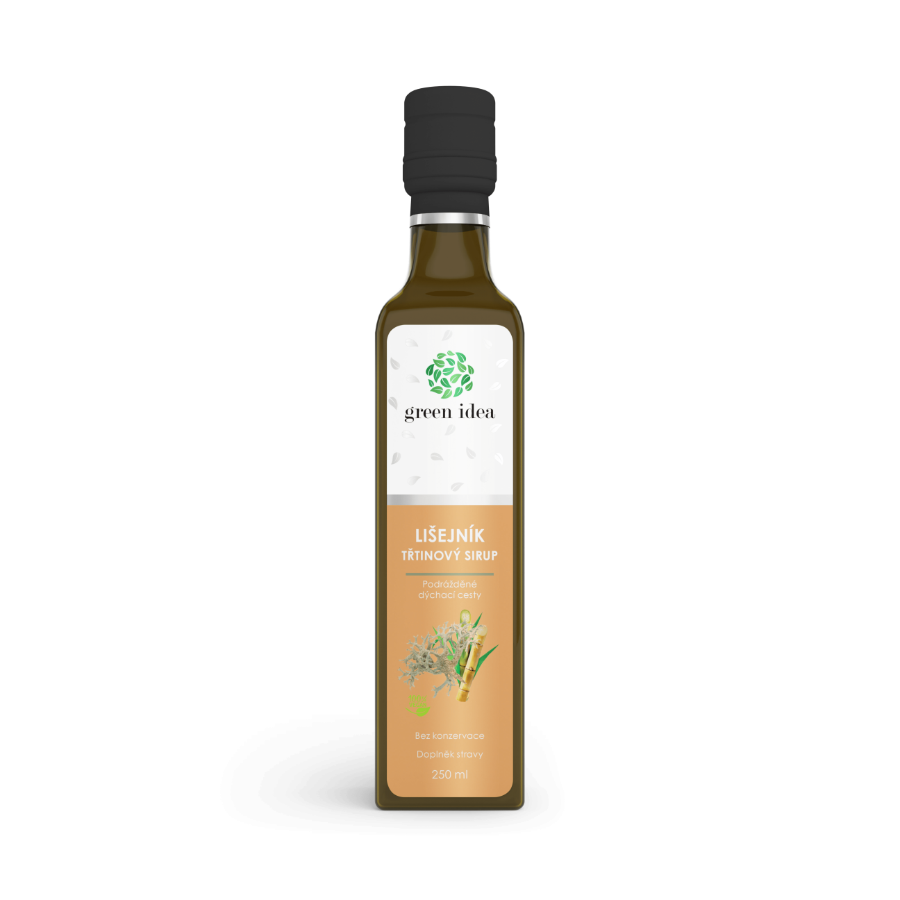 Lišajník islandský – trstinový sirup 250 ml – Green idea