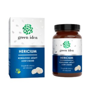 Hericium – koralovec ježovitý – 60 kapsúl - Green idea