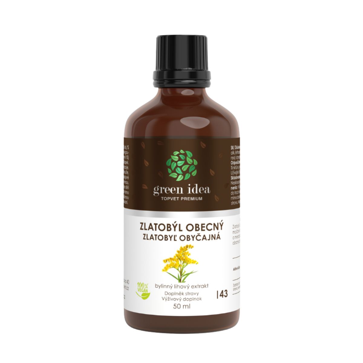 Zlatobyľ obyčajná - tinktúra - kvapky 50 ml - Green idea