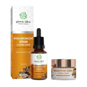 Zvýhodnený set kozmetiky pre zrelú pleť: Bioaktívny krém + Hyalurónové sérum s hadím jedom - Green idea