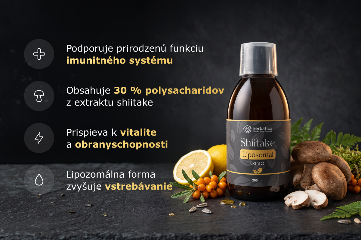 Lipozomálny extrakt Shiitake - 200 ml - Herbatica