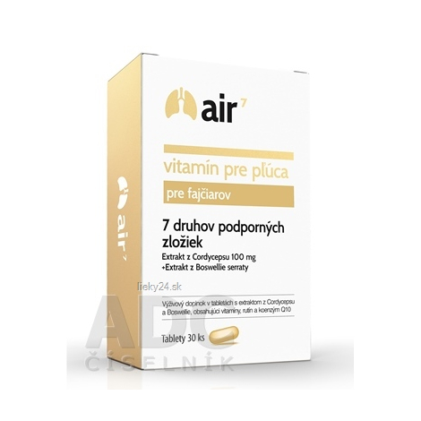 Air7 vitamín pre pľúca pre fajčiarov 30tbl