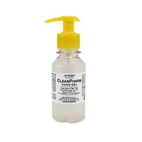 CleanPharm dezinfekčný gél s aloe vera a Tea tree na ruky s dávkovačom 100ml