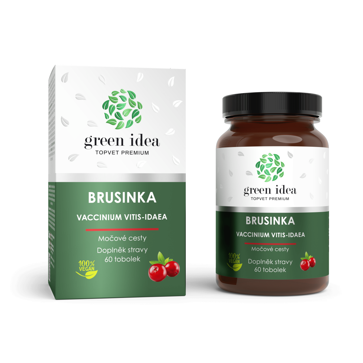 Brusnica – bylinný extrakt v kapsulách 60 ks – Green idea