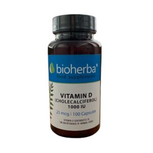 Vitamín D 25 mcg – 100 kapsúl – Bioherba