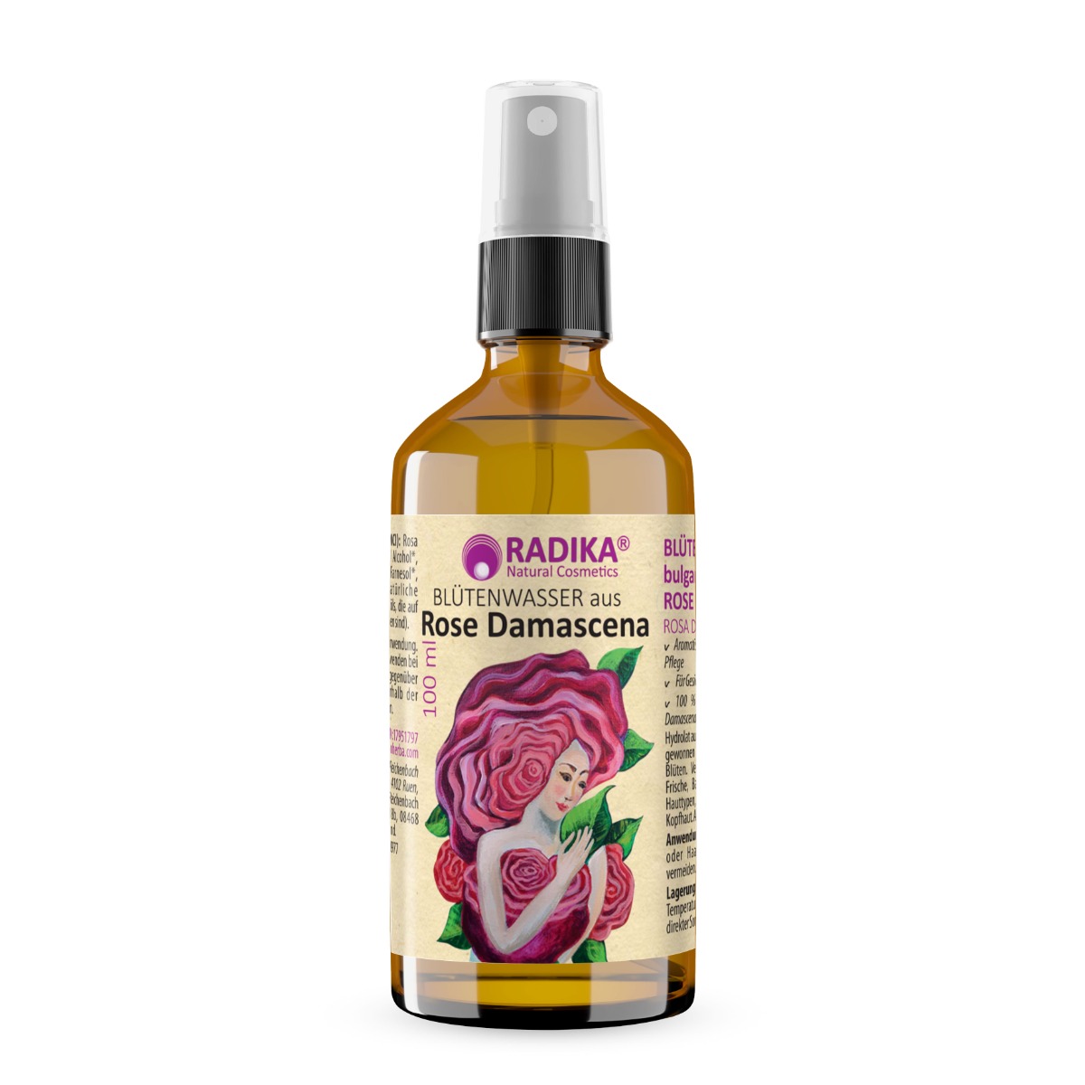 Kvetová voda z bulharskej ruže (hydrolát) - 100 ml - Bioherba