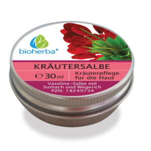Vazelínová bylinná masť so sumachom a skorocelom - 30 ml - Bioherba