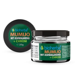 Mumio extrakt Shilajit s Ashwagandhou - 20 g - Bioherba