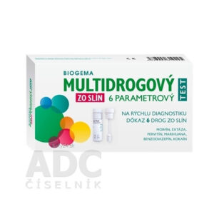 Biogema Multidrogový test na stanovenie drog zo slín 6 parametrový