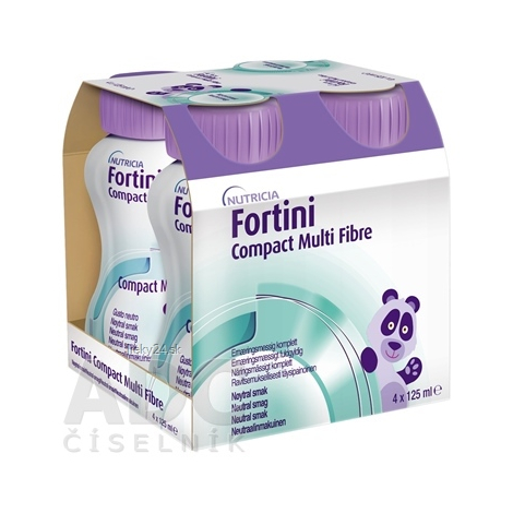 Fortini Compact Multi Fibre s neutrálnou príchuťou 4x125ml