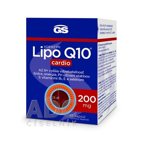 GS Koenzým Lipo Q10 200 mg cardio