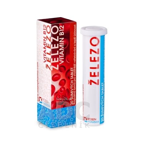 Naturica ŽELEZO + Vitamín B12 20 šumivých tbl