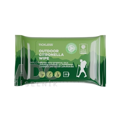 TICKLESS OUTDOOR CITRONELLA WIPE