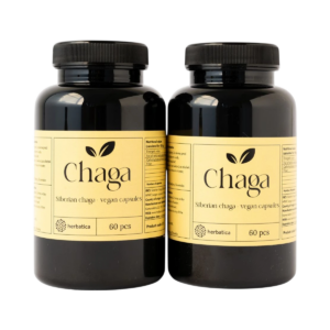 Zvýhodnený set: 2 x Sibírska čaga - 60 vegánskych kapsúl (300mg/ kapsula) - Herbatica